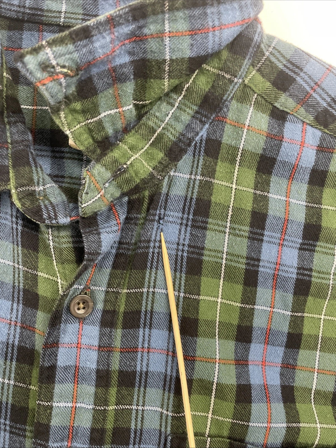 L.L. Bean Button Up Shirt Size Large Tall Plaid