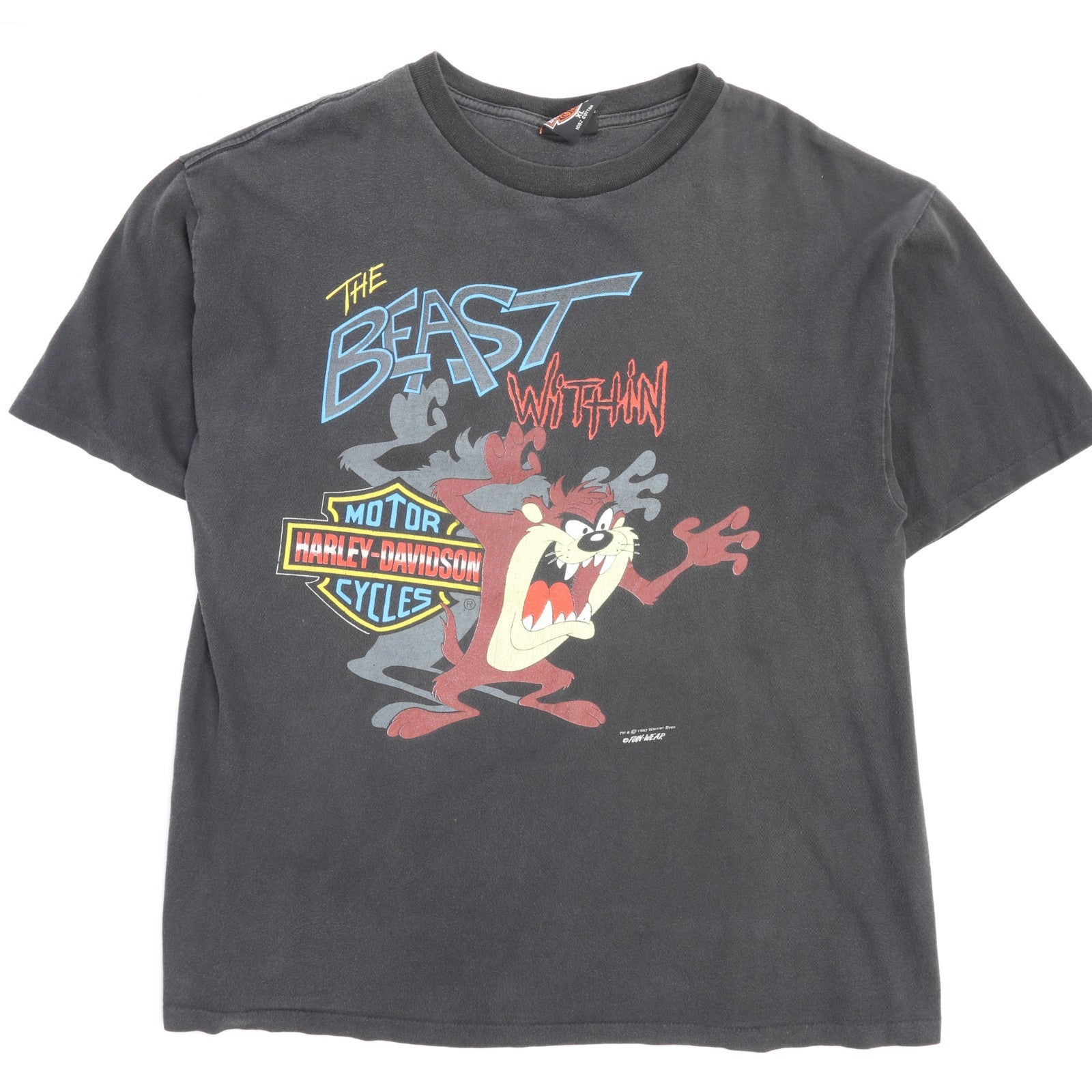Vintage Harley Davidson Motorcycles Taz Beast Within T-Shirt