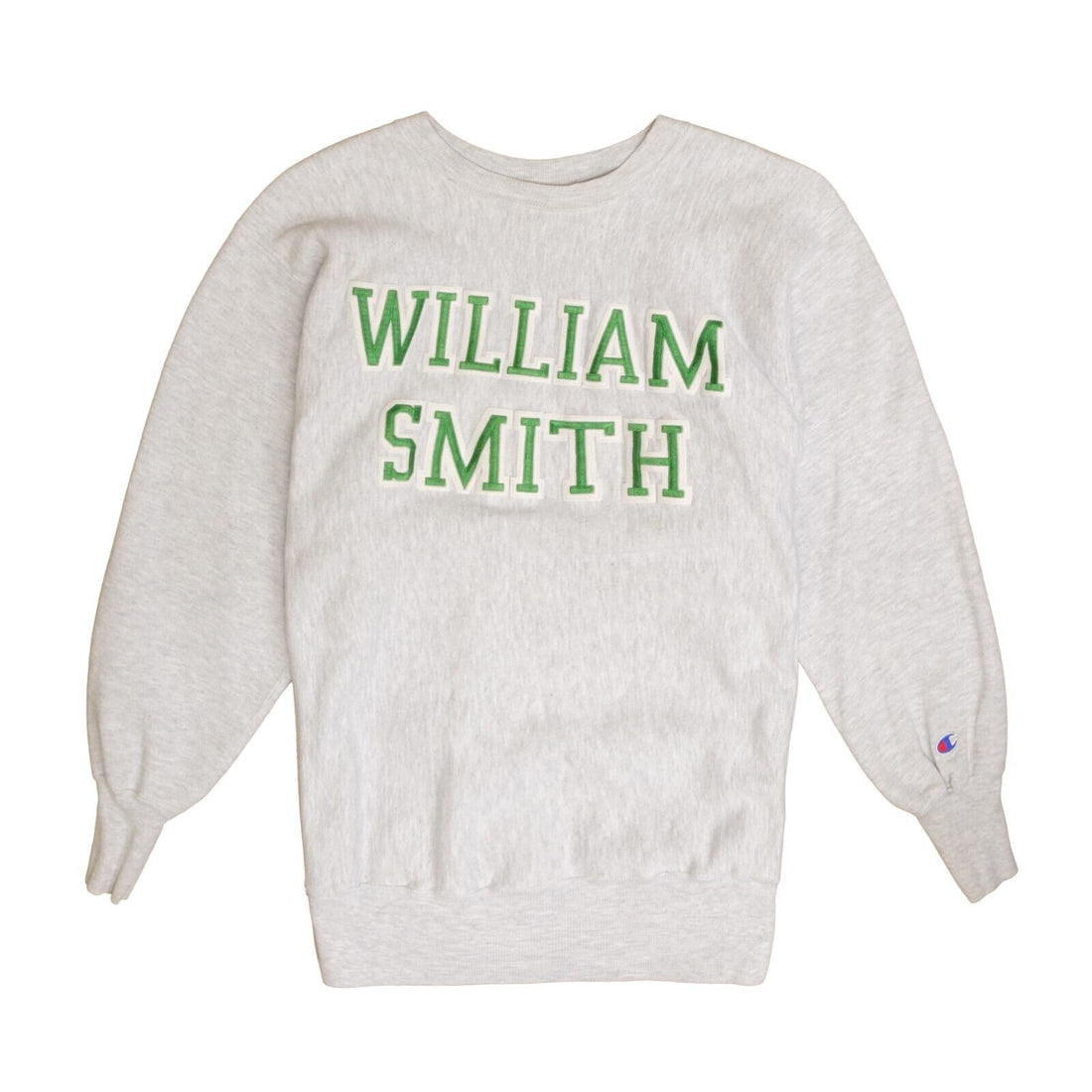Vintage Champion William Smith Reverse Weave Sweatshirt Crewneck Size XL Gray 90