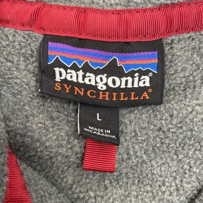 Patagonia Synchilla Snap T Fleece Jacket Size Large Gray
