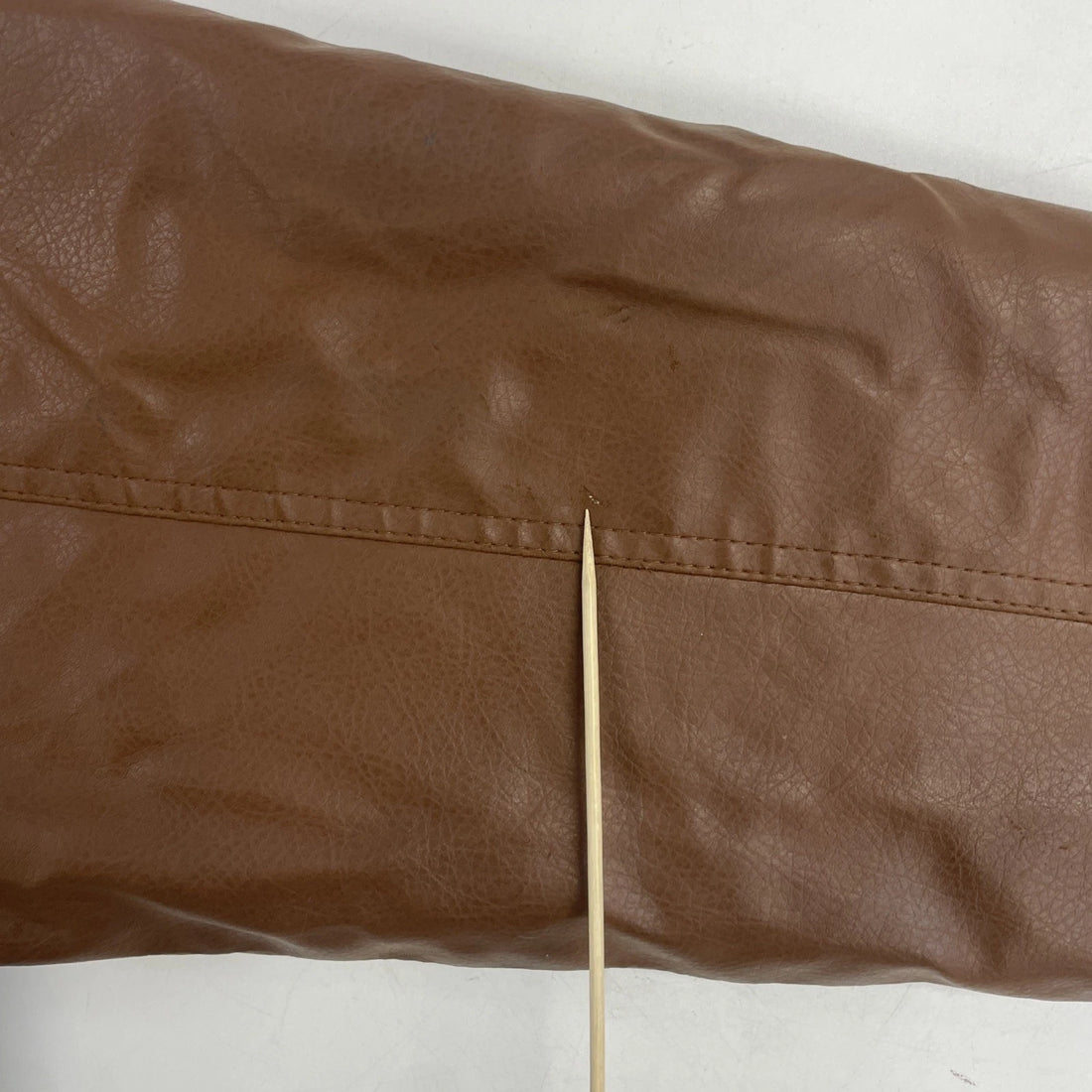 Vintage Akademiks Wool Faux Leather Varsity Jacket Size Large Brown Y2K