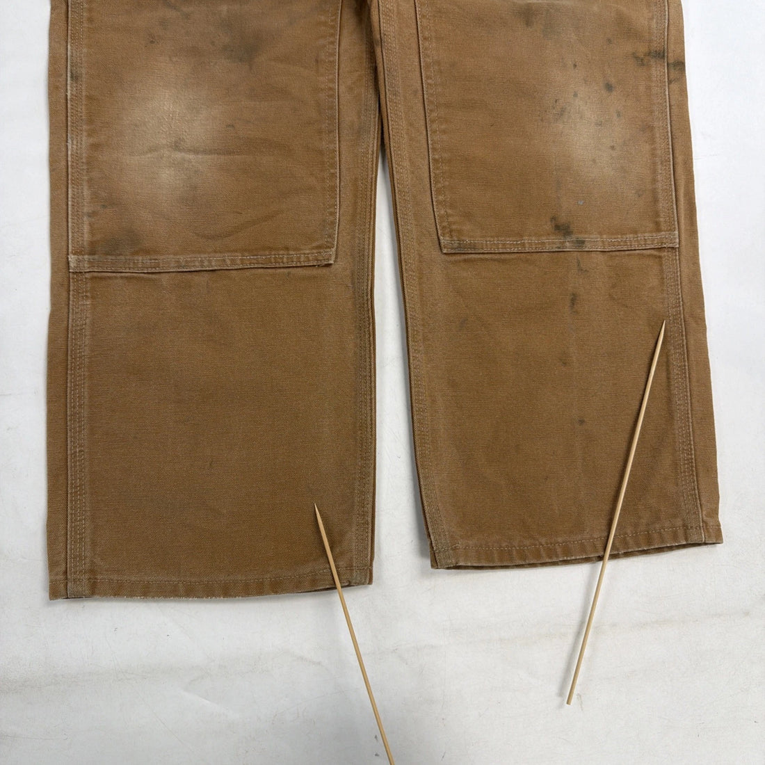 Carhartt Canvas Double Knee Carpenter Work Pants Size 36 X 30 B01 BRN