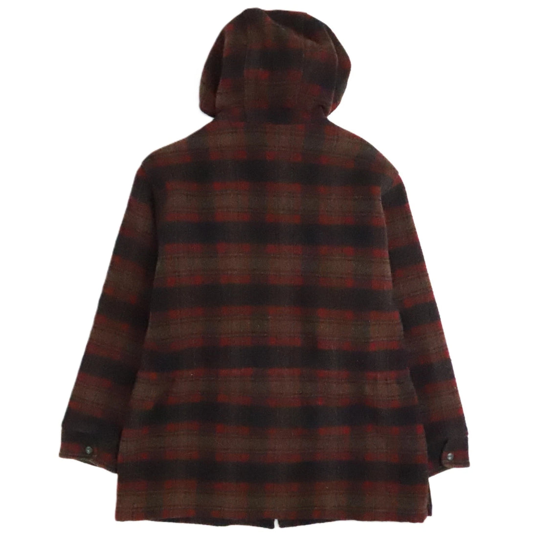 Vintage Woolrich Wool Coat Jacket Womens Size Large Red Plaid