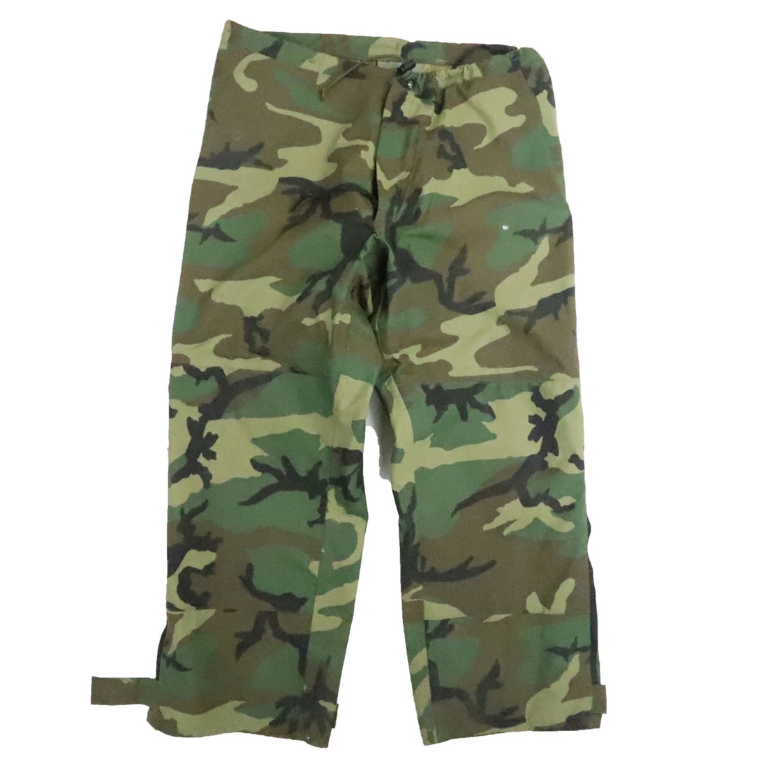 Vintage Woodland Camo Nylon Cold Weather Trousers Pants Size Large