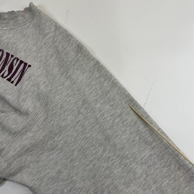 Vintage Wisconsin Lacrosse Champion Reverse Weave Sweatshirt XL Distressed 80s