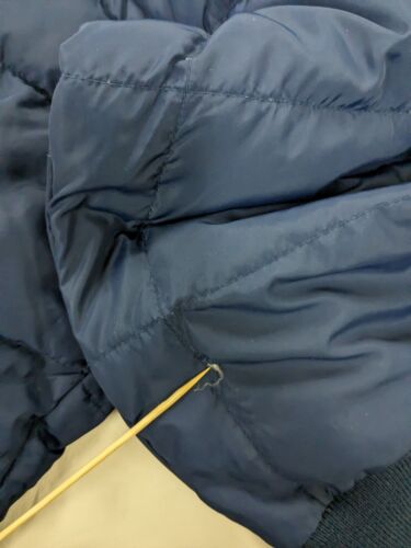 Vintage Eddie Bauer Jacket Size Large Blue Goose Down Insulated