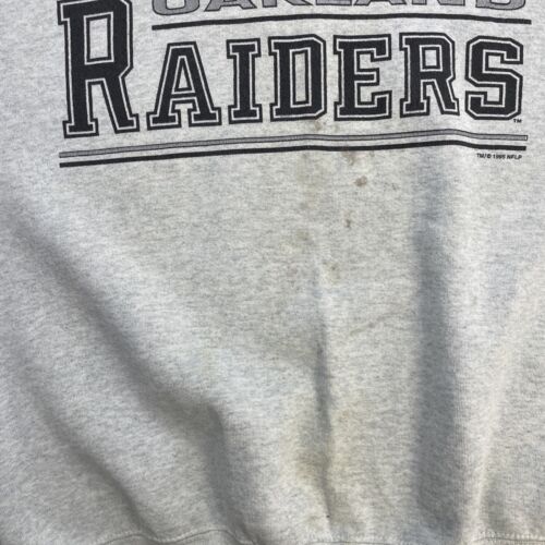 Vintage Oakland Raiders Salem Sweatshirt Crewneck Size XL 1995 90s NFL