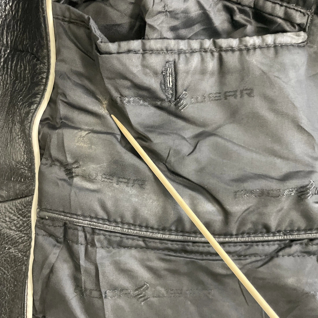 Vintage Rocawear Flag Leather Varsity Bomber Jacket Size 3XL Y2K
