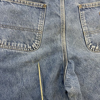 Vintage Carhart Double Knee Denim Jeans Work Pants Size 34 X 32 Blue B73DST