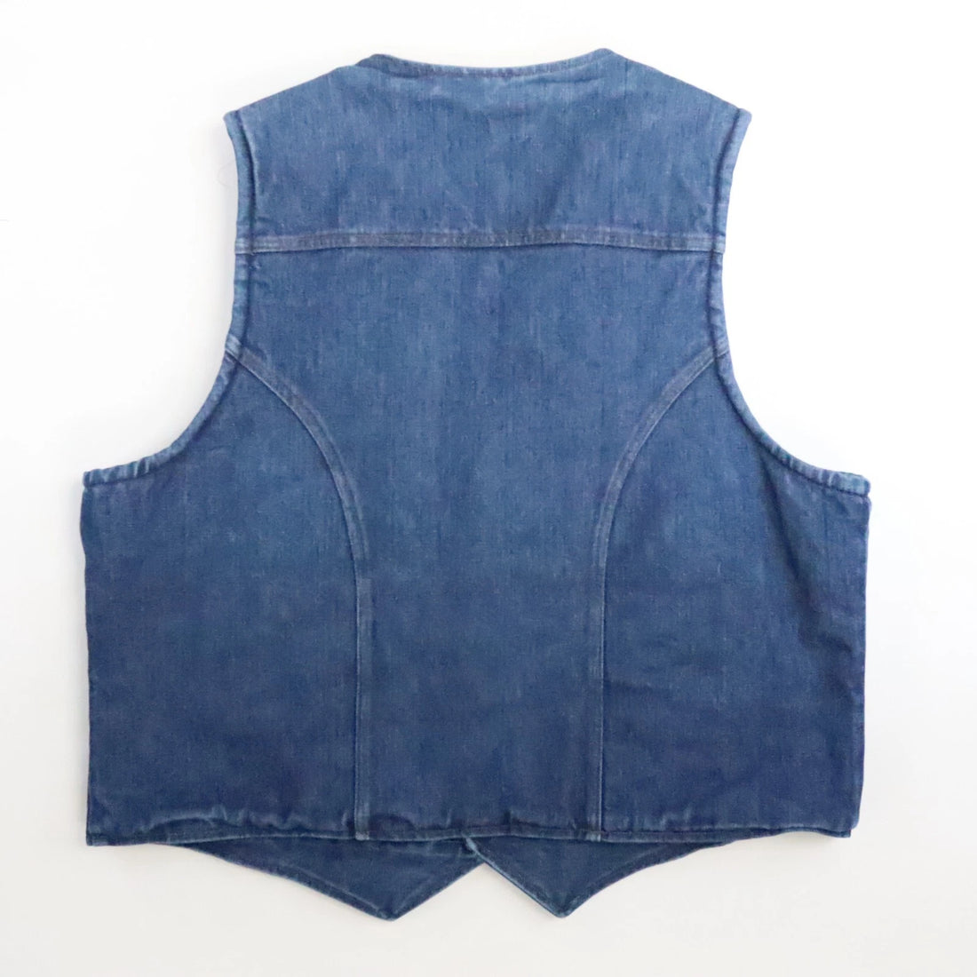 Vintage Maverick Automaticks Denim Vest Jacket Large Sherpa Lined Sanfor-Set