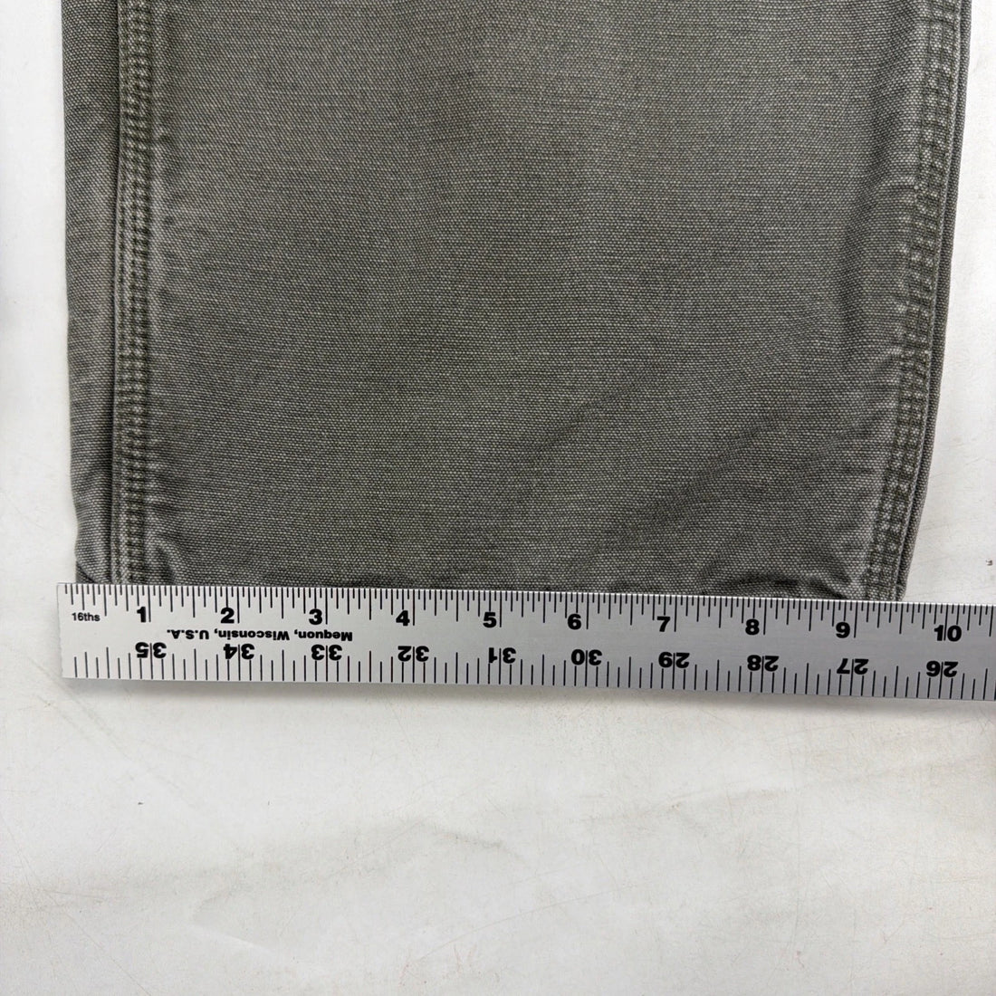 Vintage Carhartt Canvas Carpenter Work Pants 38 X 32 Flannel Lined B1111 MOS