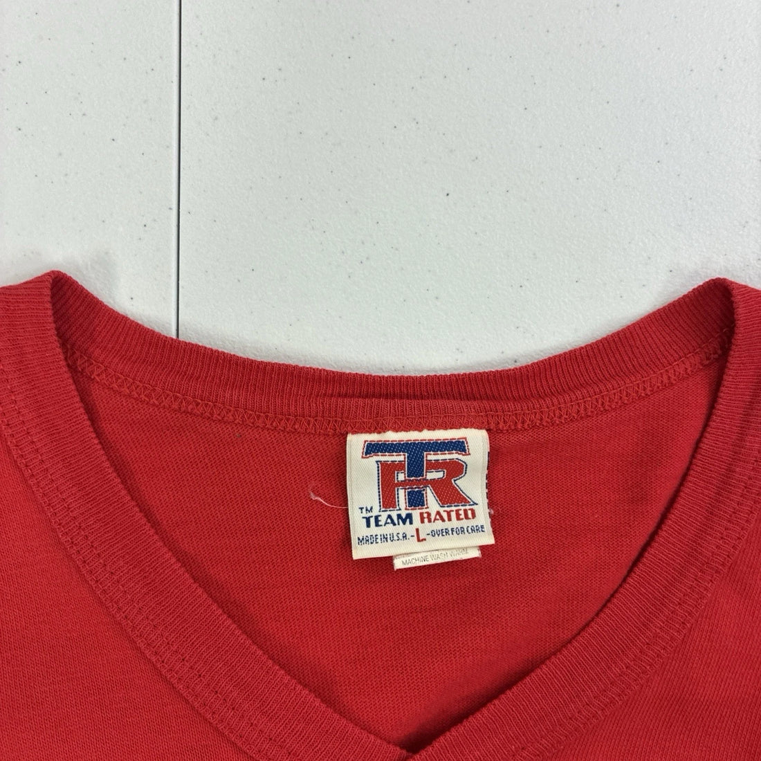 Vintage Detroit Red Wings Raglan T-Shirt Size Large 90s NHL