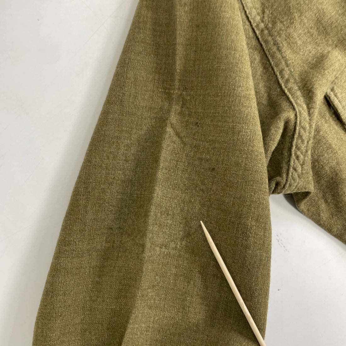 Vintage Military Wool Button Up Shirt Size 15 1/2 X 34