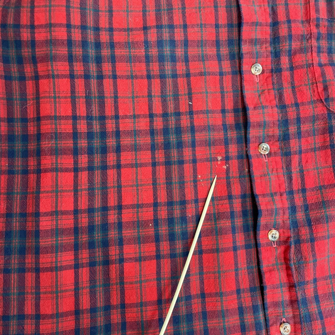 Vintage Pendleton Wool Fireside Button Up Shirt Size Large Red Plaid