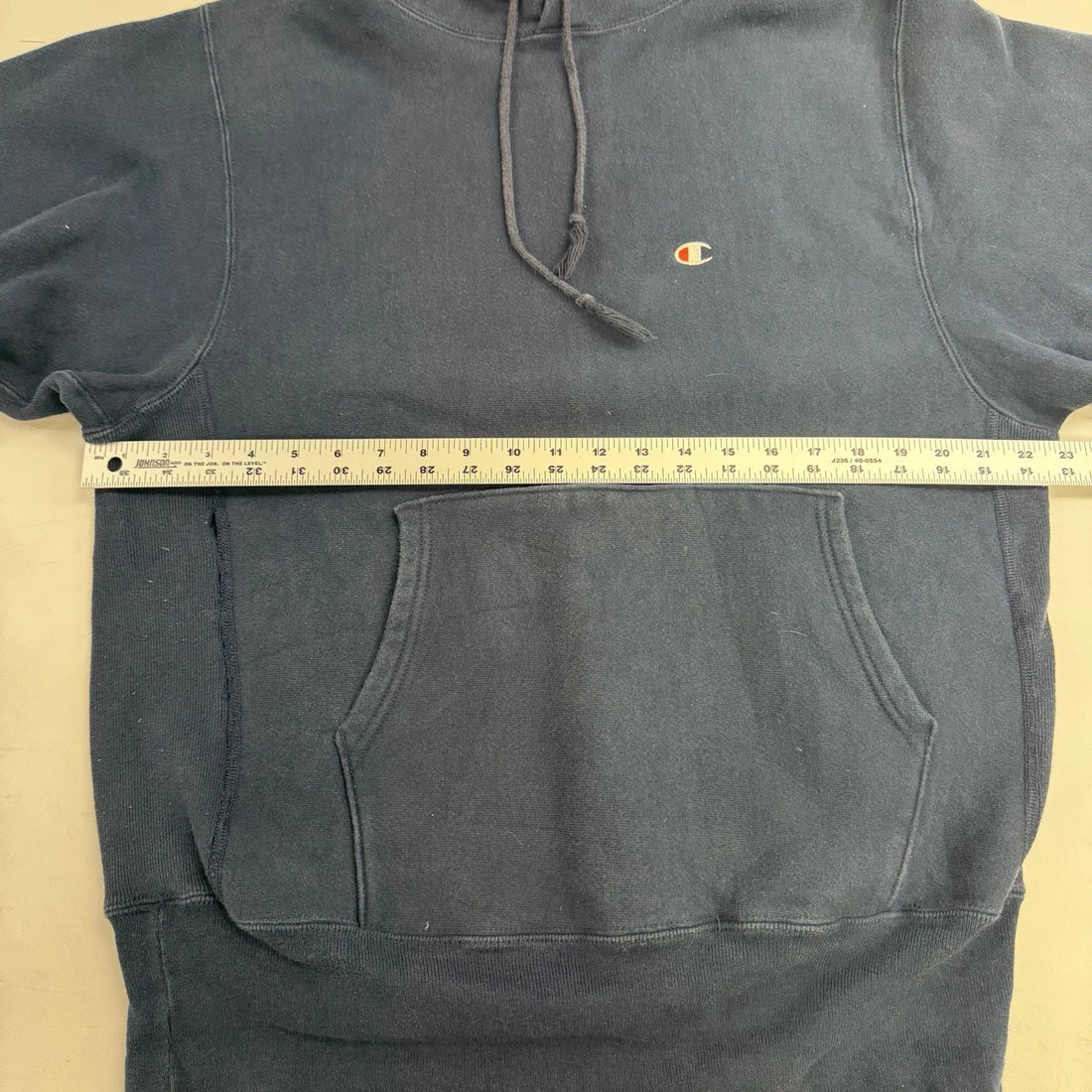 Vintage Champion Reverse Weave Sweatshirt Hoodie Size Large Blue 90s