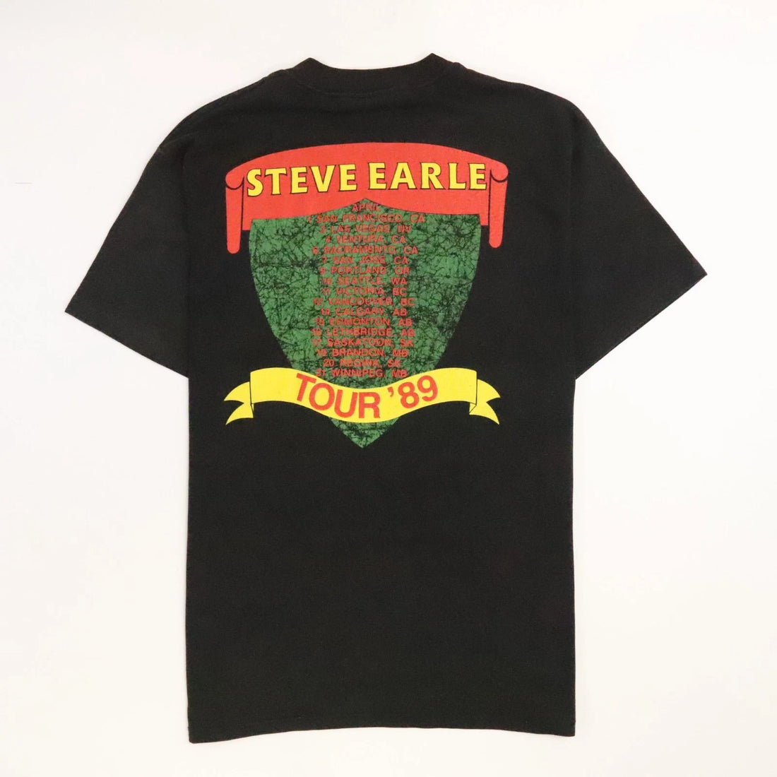 Vintage Steve Earle Copperhead Road T-Shirt Size Large 1989 80s