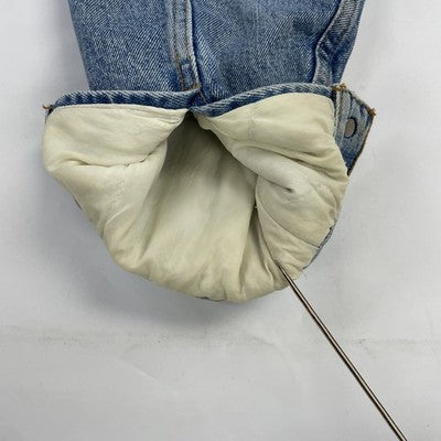 Vintage Levi's Denim Trucker Jacket Size Large Sherpa