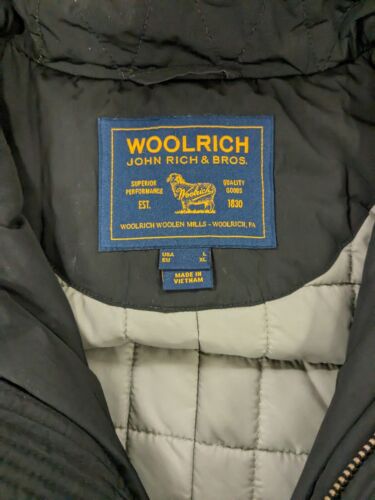 Woolrich Parka Coat Jacket Size XL Black Insulated