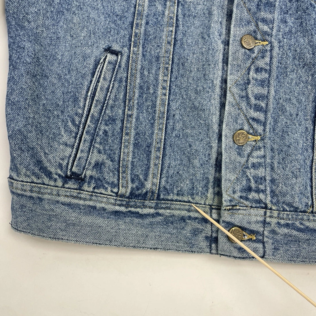 Vintage Lee Denim Jacket Size 38 PATD-153438