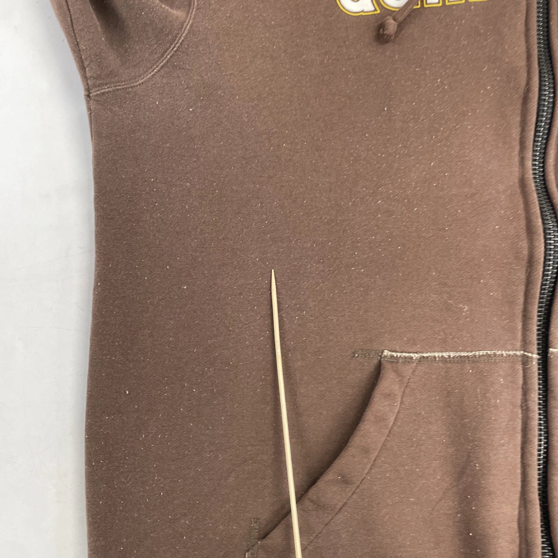 Vintage Quiksilver Full Zip Sweatshirt Hoodie Size XL Brown Y2K