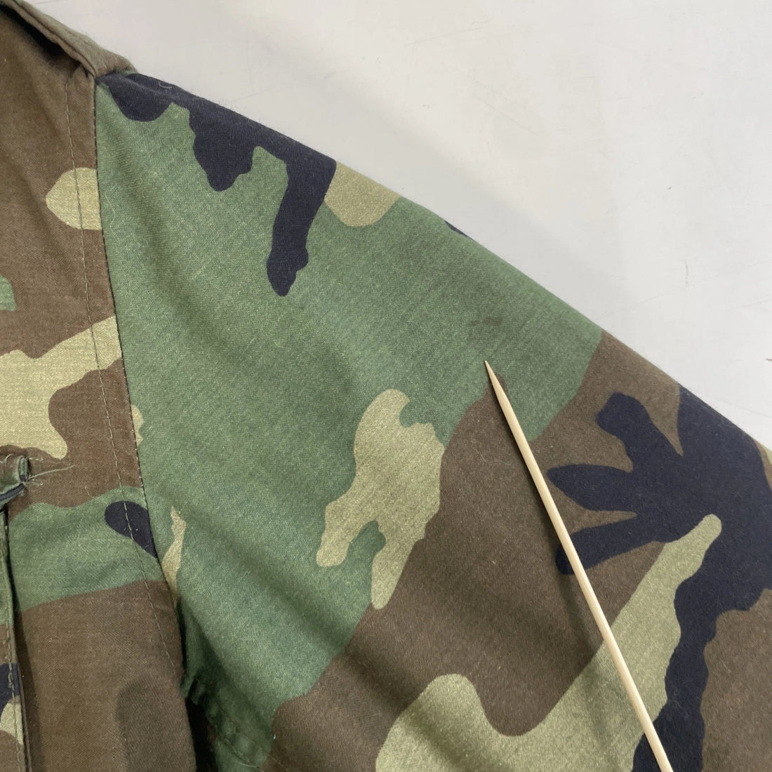 Military Cold Weather Woodland Camo Field Jacket Size Small With Liner