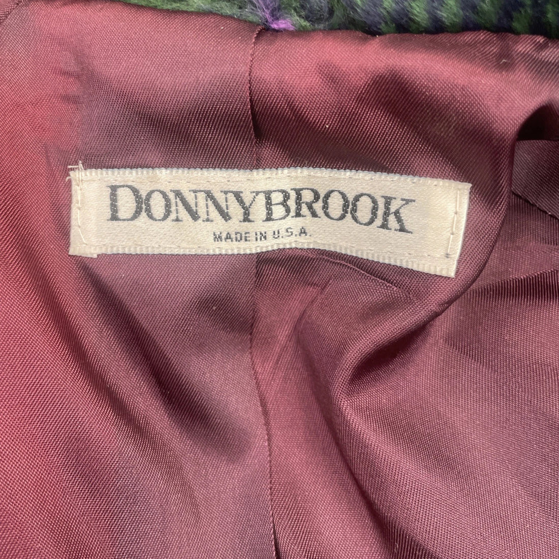 Vintage Donnybrook Coat Jacket Womens Size Small Plaid