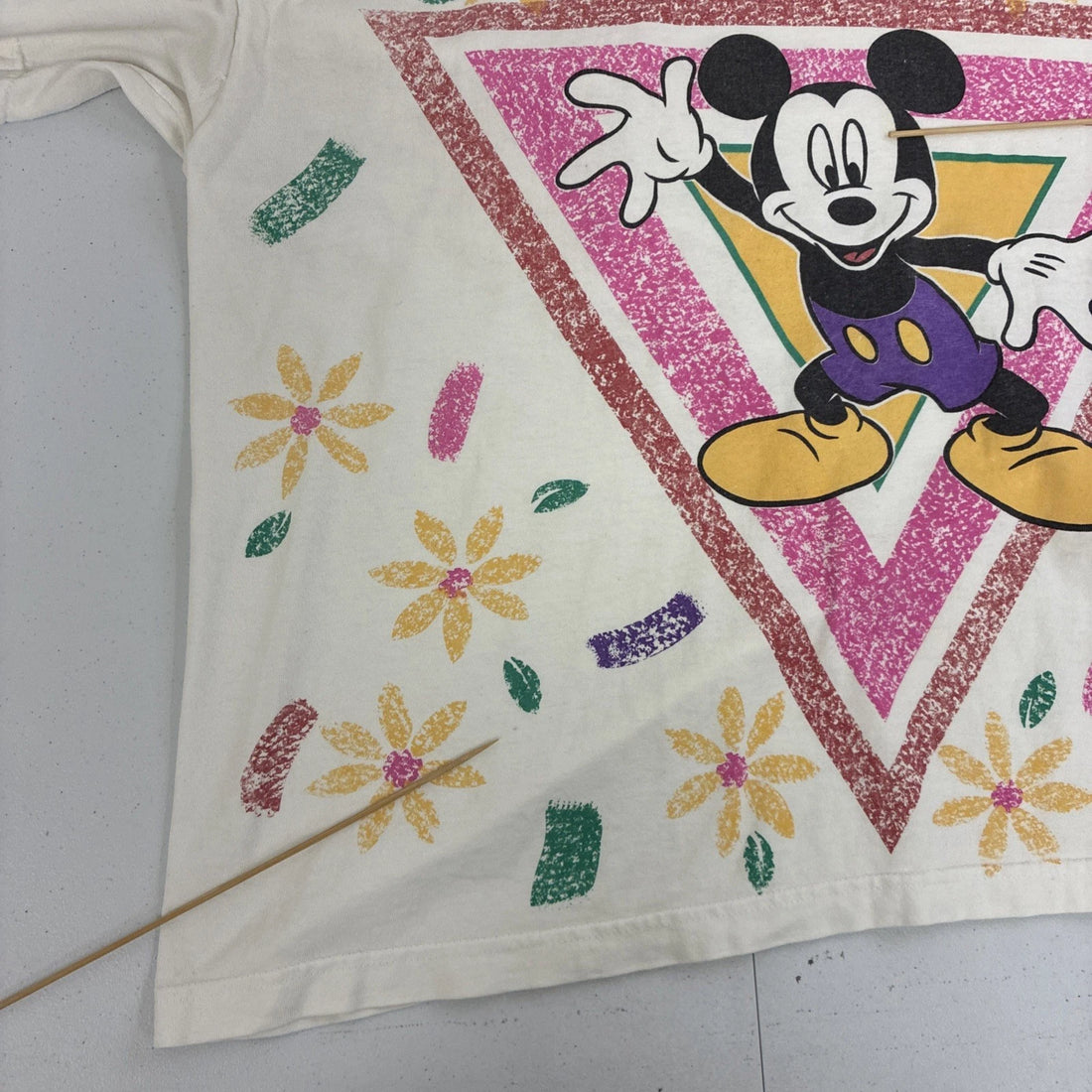 Vintage Mickey Mouse Disney T-Shirt Size 2XL All Over Print