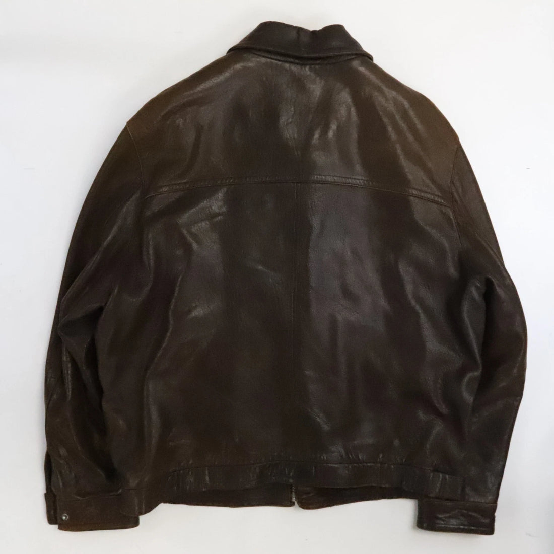Bernardo Leather Bomber Jacket Size XL Brown