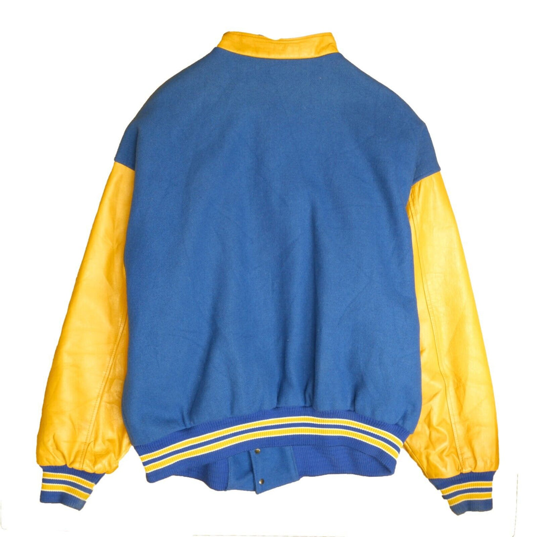 Vintage Legion Leather Wool Varsity Jacket Size 2XL Blue
