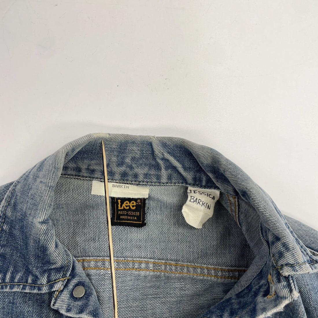 Vintage Lee Denim Trucker Jacket Size XS PATD-153438 70s 80s