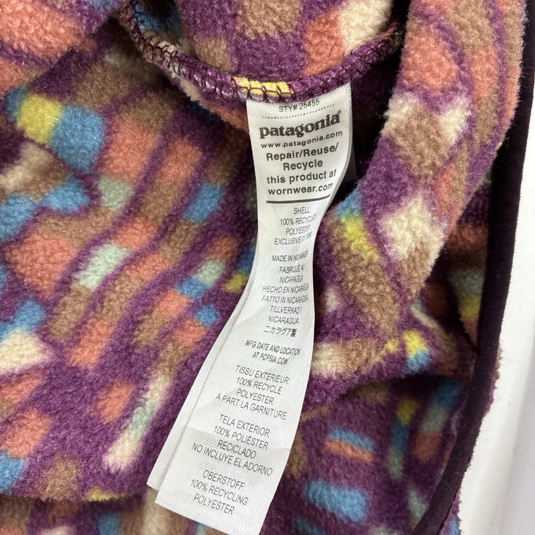 Patagonia Fitz Roy Synchilla Snap T Fleece Jacket Womens Size Medium