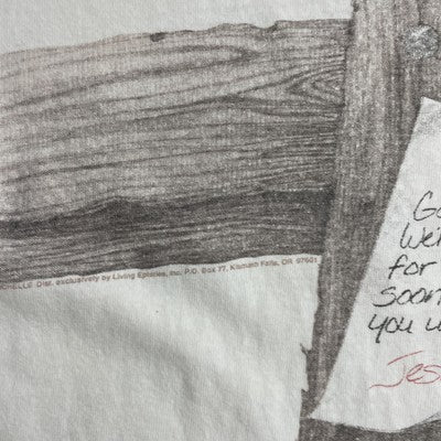 Vintage Gone To See Dad Jesus Cross T-Shirt Size Medium Living Epistles 90s