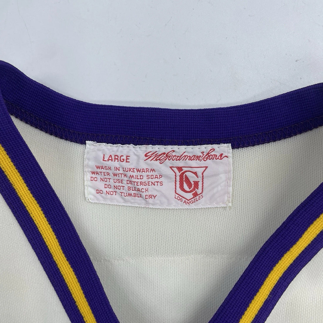 Vintage Los Angeles Lakers Kings All Stars Baseball Jersey Size Large