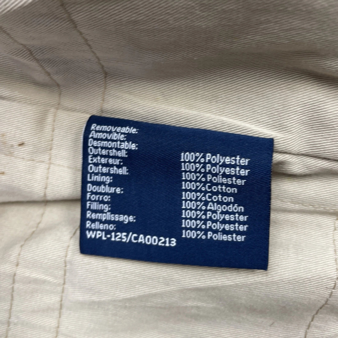 Chaps Leather Coat Jacket Size Large Brown