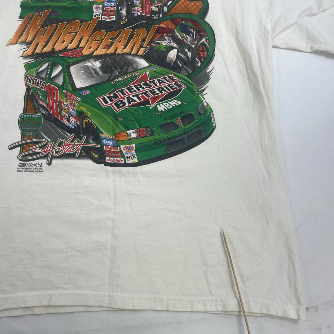 Vintage Bobby Labonte Racing T-Shirt Size XL 2001 NASCAR
