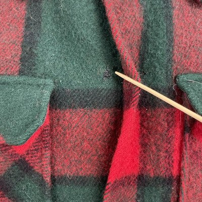 Vintage Woolrich Wool Button Up Shirt Jacket Size XL Plaid