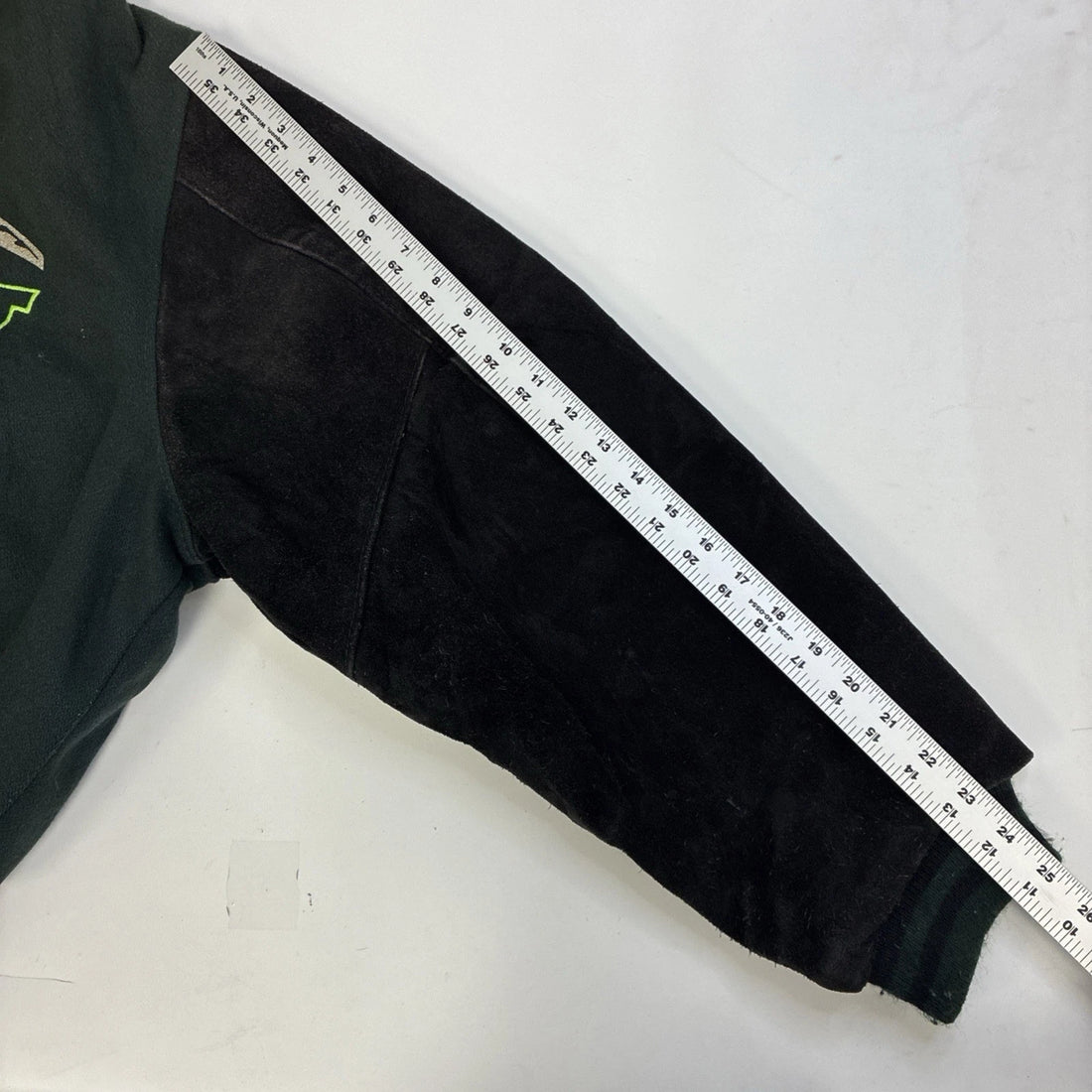 Vintage Arctic Cat Bounty Hunter Suede Wool Varsity Jacket Size Large