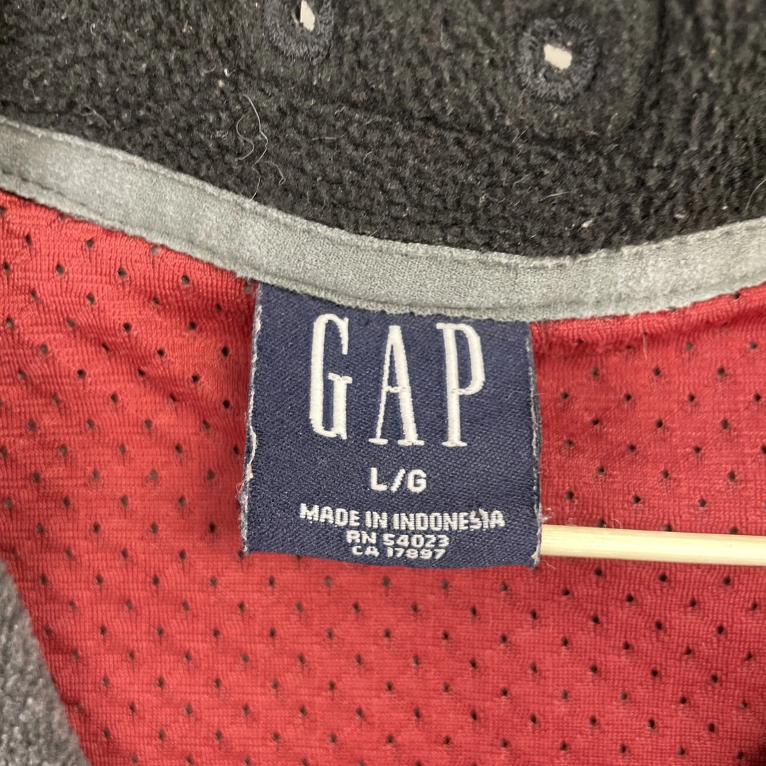 Vintage GAP 1/4 Zip Fleece Jacket Size Large Gray