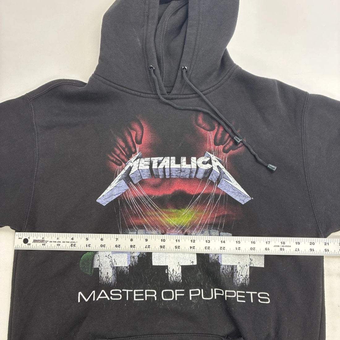 Vintage Metallica Master Of Puppets Artimonde Band Sweatshirt Hoodie Size Medium