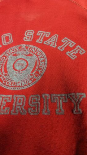 Vintage Ohio State University Crest Crewneck Sweatshirt Size Medium 80s 90s NCAA