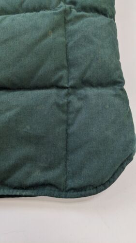 Vintage Eddie Bauer Quilted Puffer Vest Jacket Size XL Green