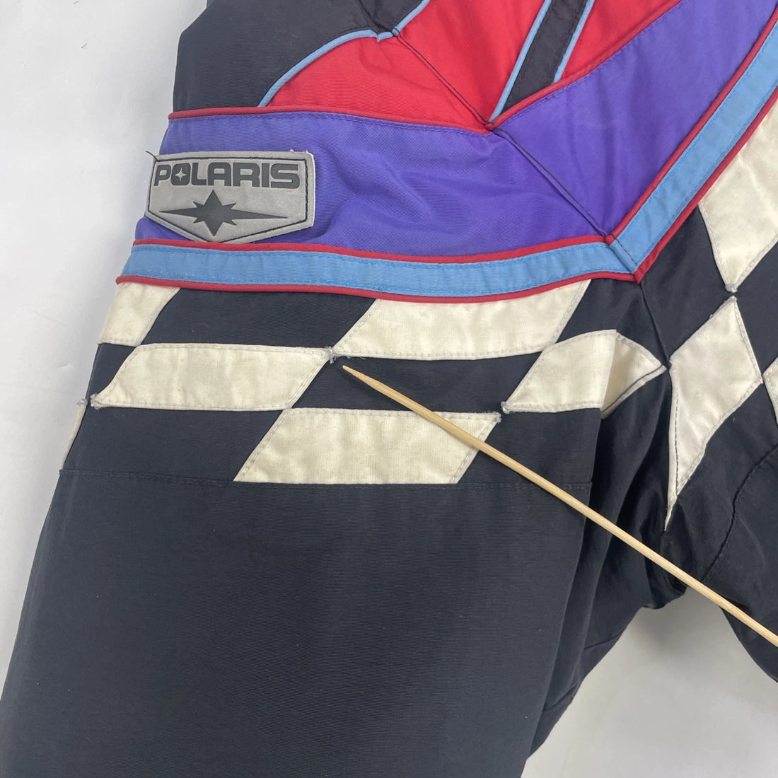 Vintage Polaris Snowmobile Racing Puffer Bomber Jacket Size 2XL