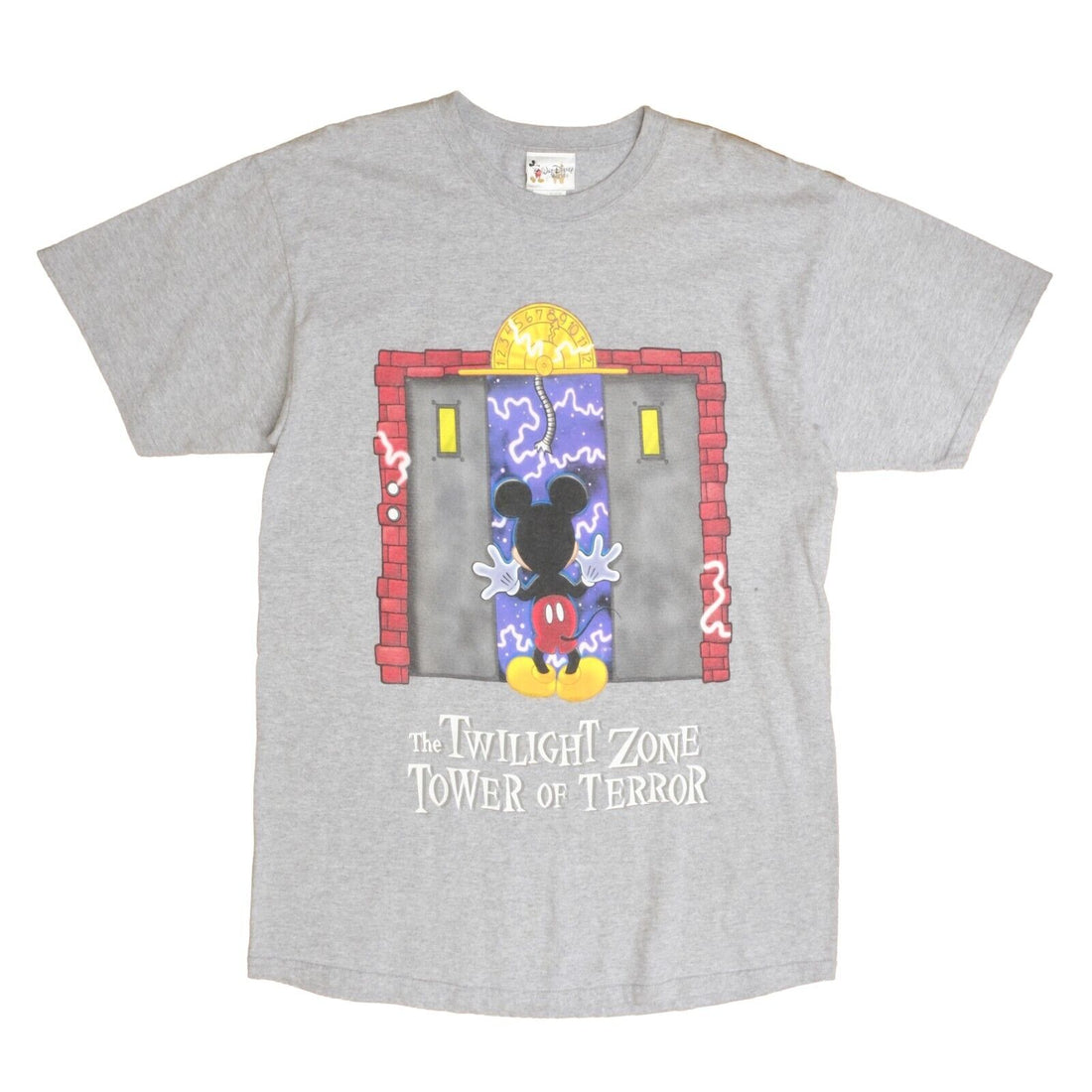 Vintage Mickey Mouse Twilight Zone Tower of Terror Disney T-Shirt Size Large
