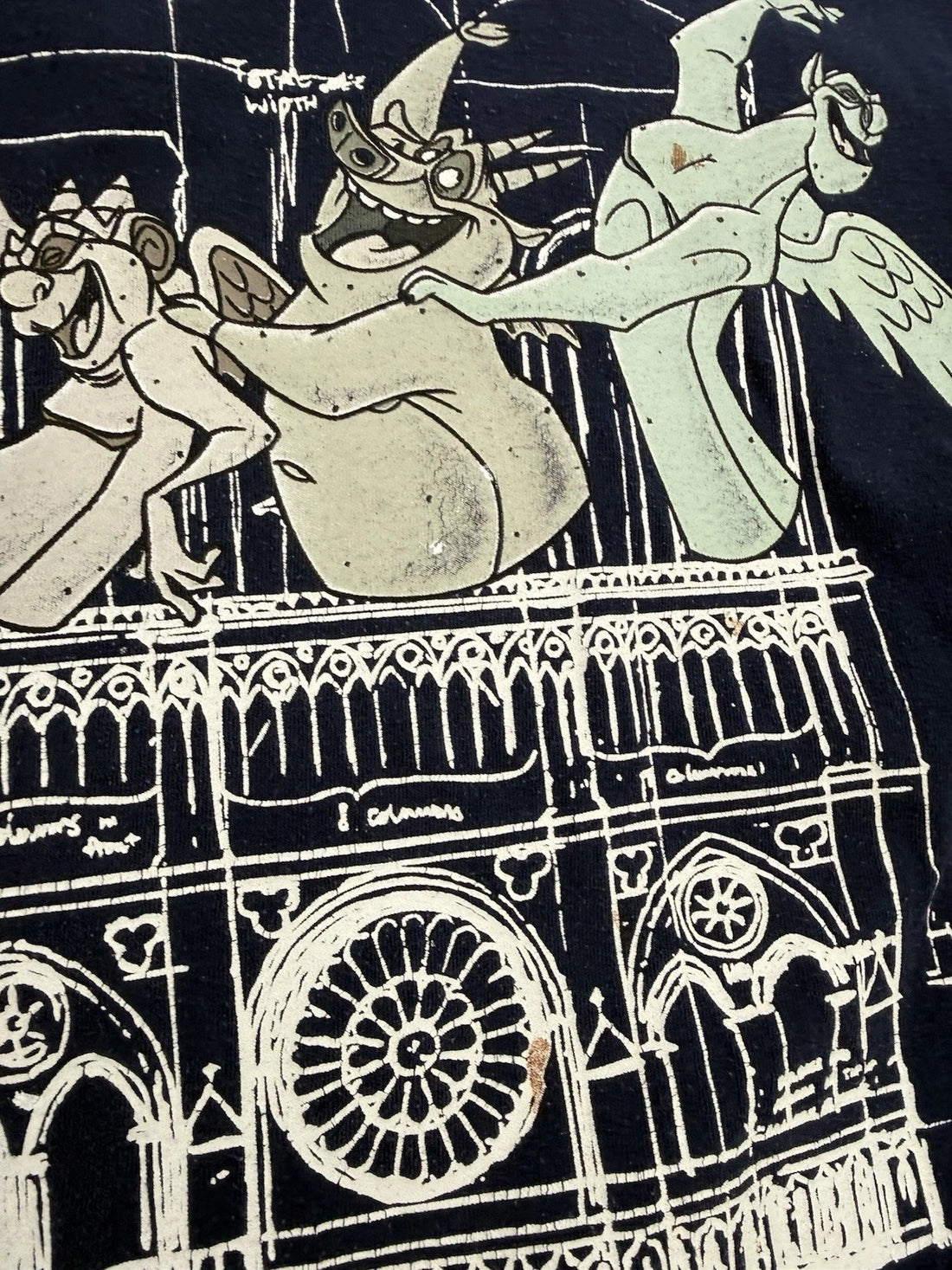 Vintage Hunchback Of Notre Dame Disney Living On The Edge T-Shirt Size XL 90s