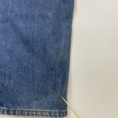 Vintage Carhart Double Knee Denim Jeans Work Pants Size 34 X 32 Blue B73DST
