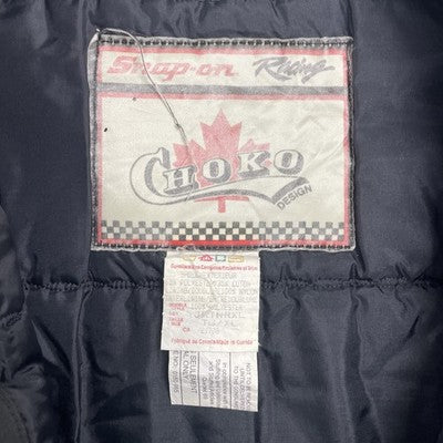 Vintage Snap-On Snowmobile Racing Puffer Jacket Size XL Insulated