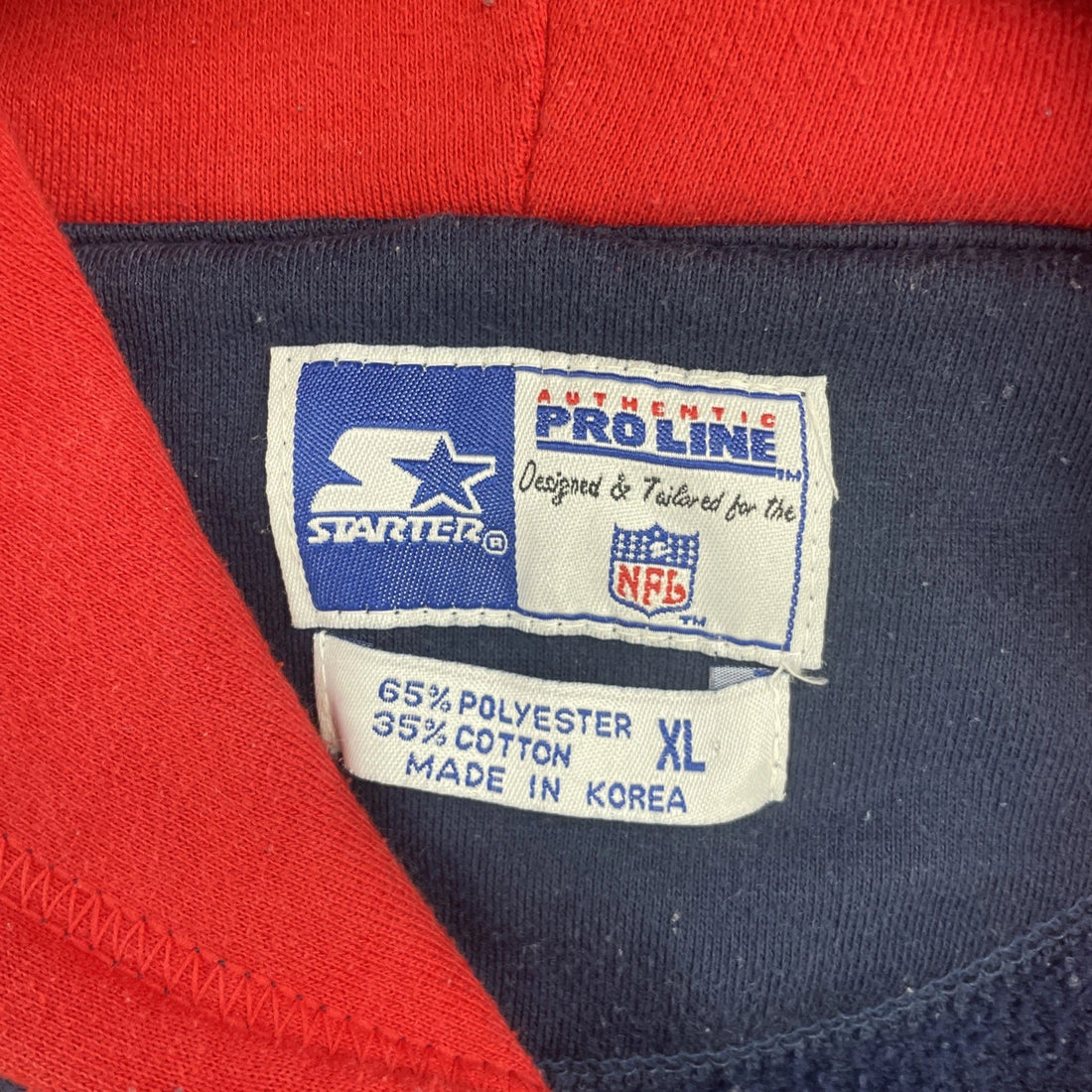 Vintage New England Patriots Starter Sweatshirt Hoodie Size XL NFL