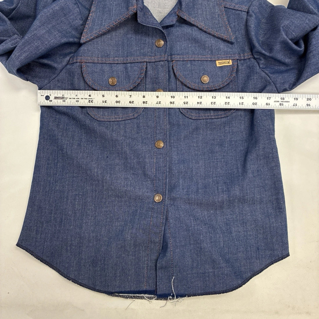Vintage Toughskins Western Denim Jacket Size Small