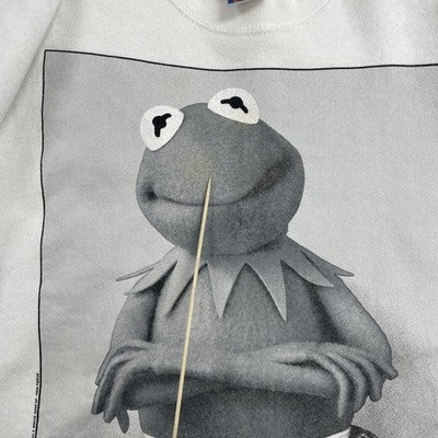 Vintage Kermit Klein Under Where Crewneck Sweatshirt Large Sesame Street Parody