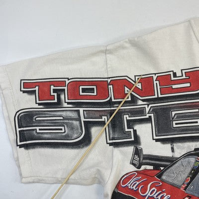 Vintage Tony Stewart Racing T-Shirt Size Large All Over Print NASCAR